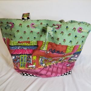 Anne Ormsby Drawstring Tote.